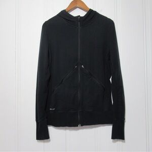 Nike Black Athletic Zip Up Hoodie Jacket Size Large